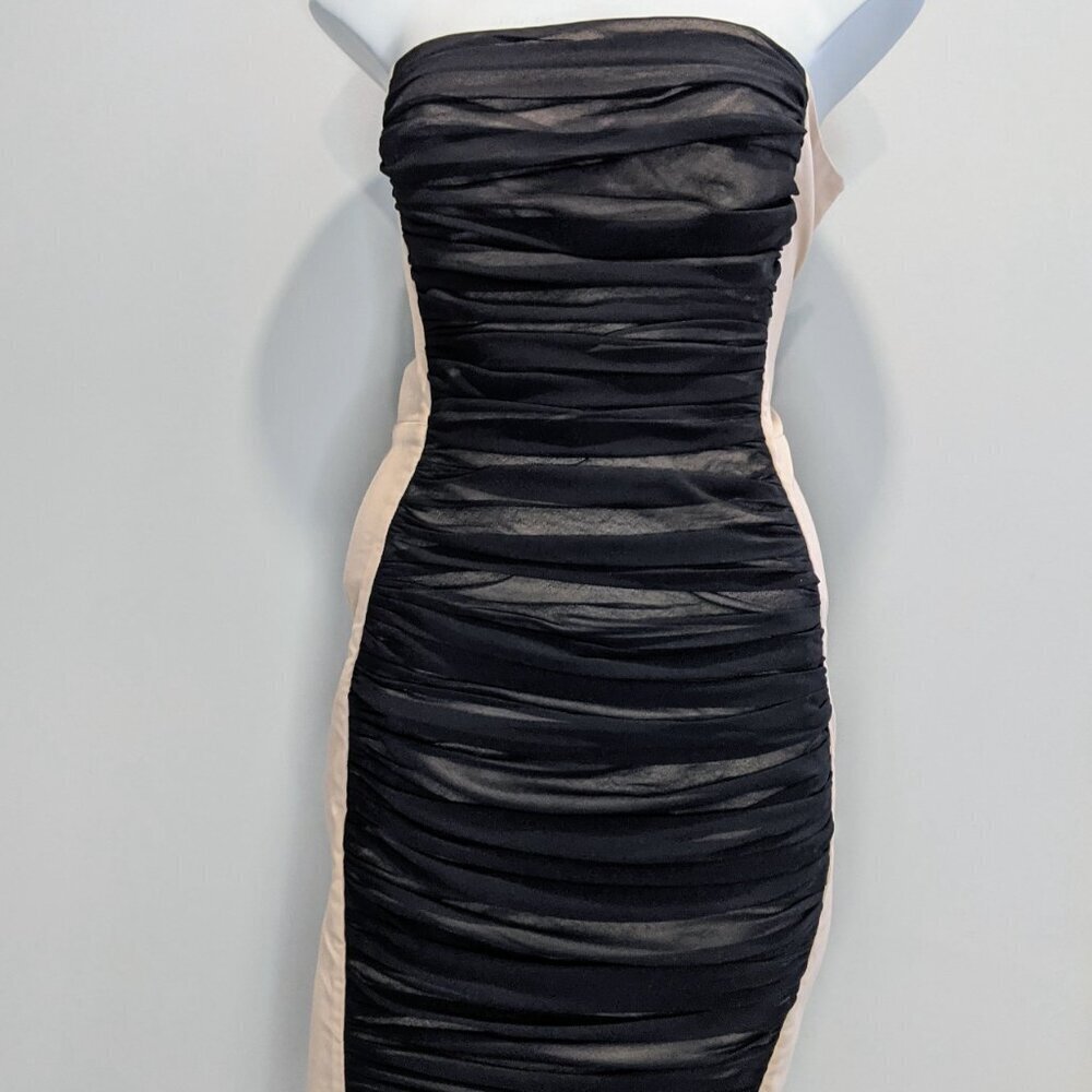 COS Women's Strapless Dress Ruched Detail |  Sizes 4 and 6